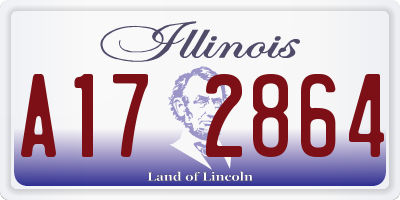 IL license plate A172864