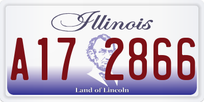 IL license plate A172866