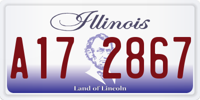 IL license plate A172867