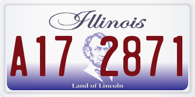 IL license plate A172871