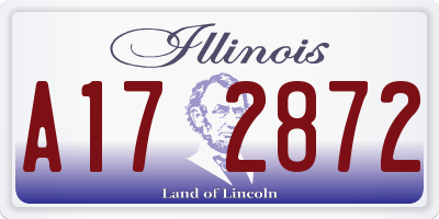 IL license plate A172872