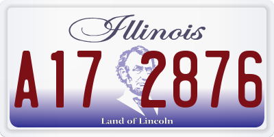 IL license plate A172876