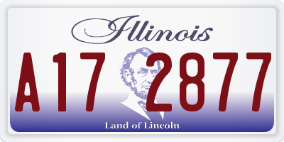 IL license plate A172877