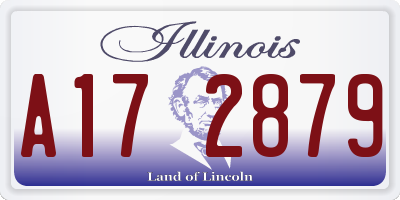 IL license plate A172879