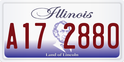 IL license plate A172880