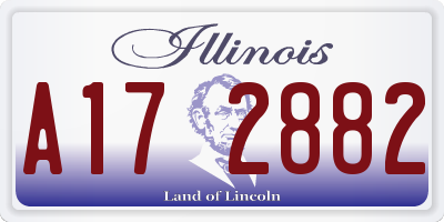 IL license plate A172882