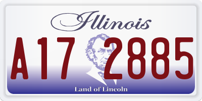 IL license plate A172885