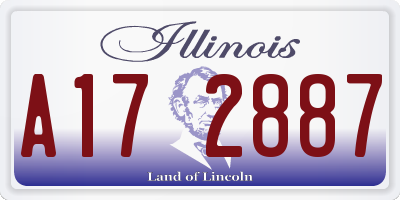 IL license plate A172887