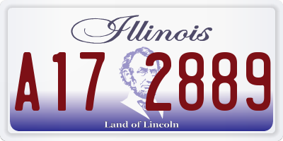 IL license plate A172889