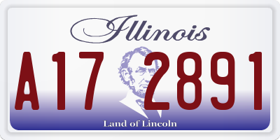 IL license plate A172891