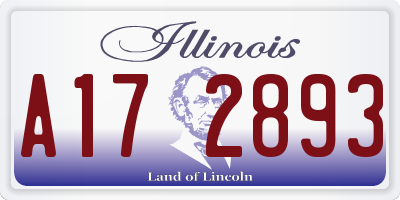IL license plate A172893
