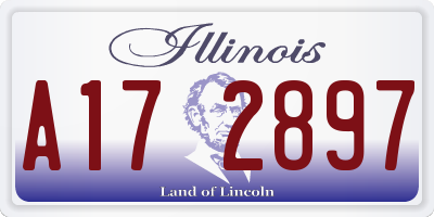 IL license plate A172897