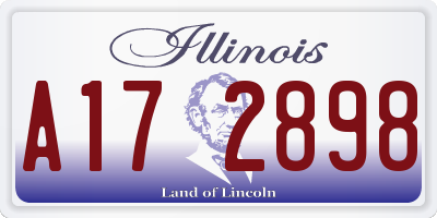 IL license plate A172898