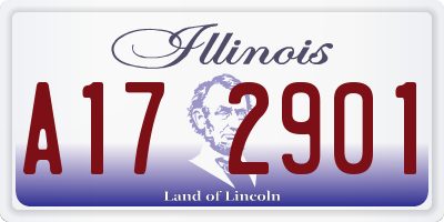 IL license plate A172901