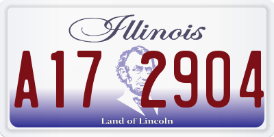 IL license plate A172904