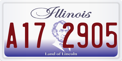 IL license plate A172905