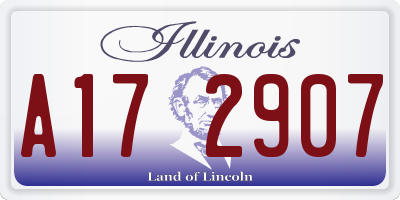 IL license plate A172907