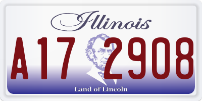 IL license plate A172908