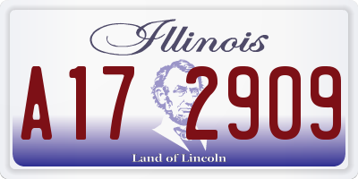 IL license plate A172909