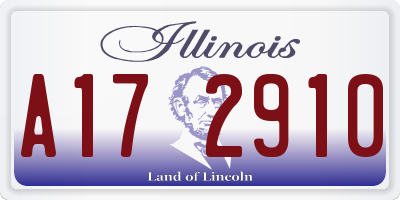 IL license plate A172910