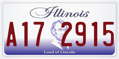 IL license plate A172915