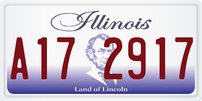 IL license plate A172917