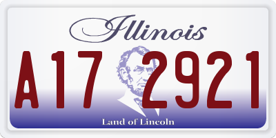 IL license plate A172921