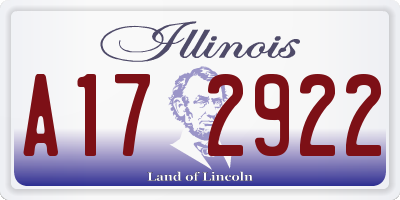 IL license plate A172922
