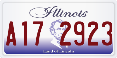 IL license plate A172923
