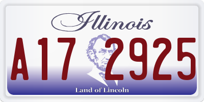 IL license plate A172925