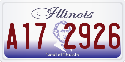 IL license plate A172926