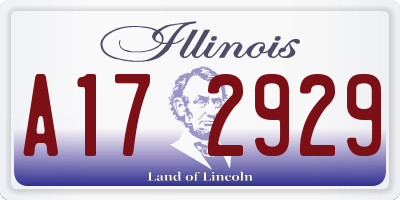 IL license plate A172929