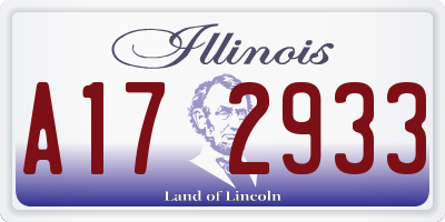 IL license plate A172933