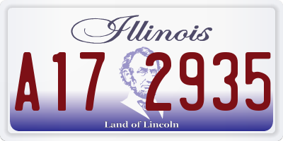 IL license plate A172935