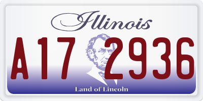 IL license plate A172936