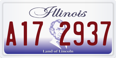 IL license plate A172937