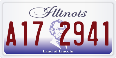 IL license plate A172941