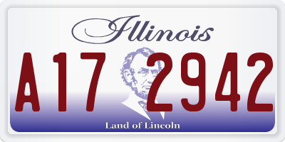 IL license plate A172942