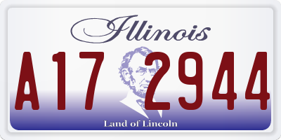 IL license plate A172944