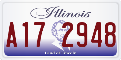 IL license plate A172948