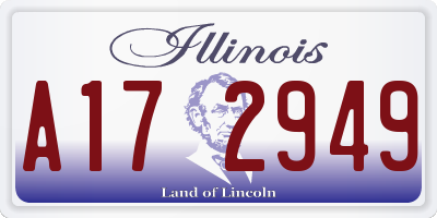 IL license plate A172949