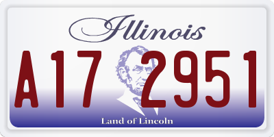 IL license plate A172951
