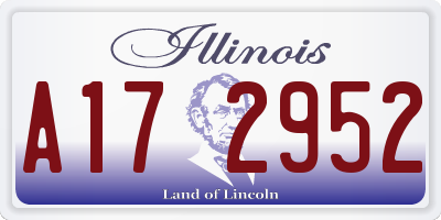 IL license plate A172952