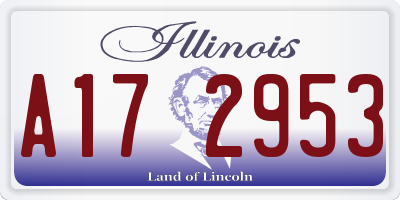 IL license plate A172953