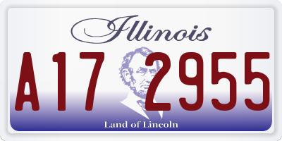 IL license plate A172955