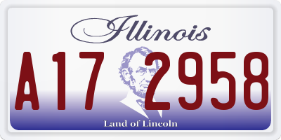 IL license plate A172958