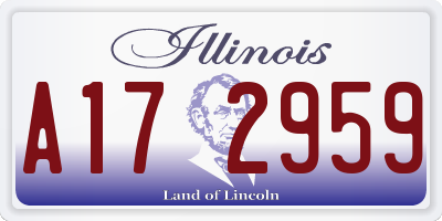 IL license plate A172959