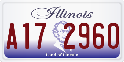 IL license plate A172960