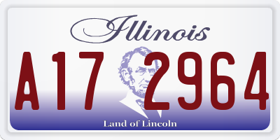 IL license plate A172964