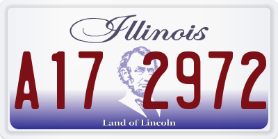 IL license plate A172972